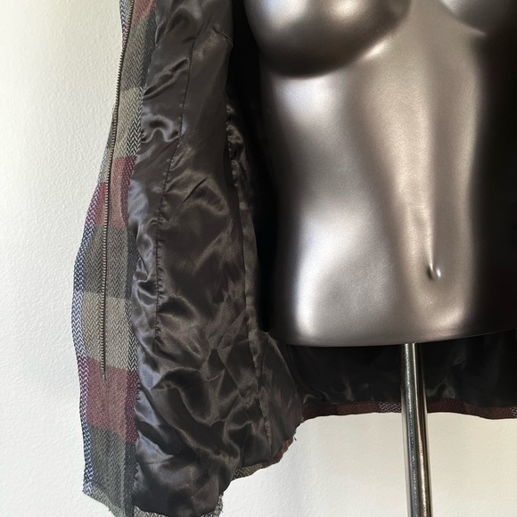 Volcom Women’s Junior Plaid to the Bone Peacoat Style Jacket Size‎ XS. # Cold - Picture 8 of 12